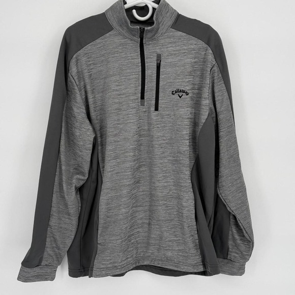 Callaway Other - Callaway Golf Quarter Zip Pullover Mens Large Gray Performance